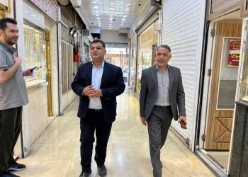 گزارش بازدید سرهنگ حاتمی از بازار مرکزی طلا و جواهر اهواز
